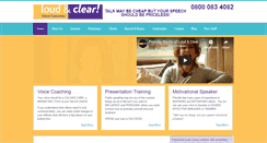 Desktop Screenshot of loudandclearuk.com