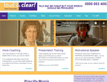 Tablet Screenshot of loudandclearuk.com